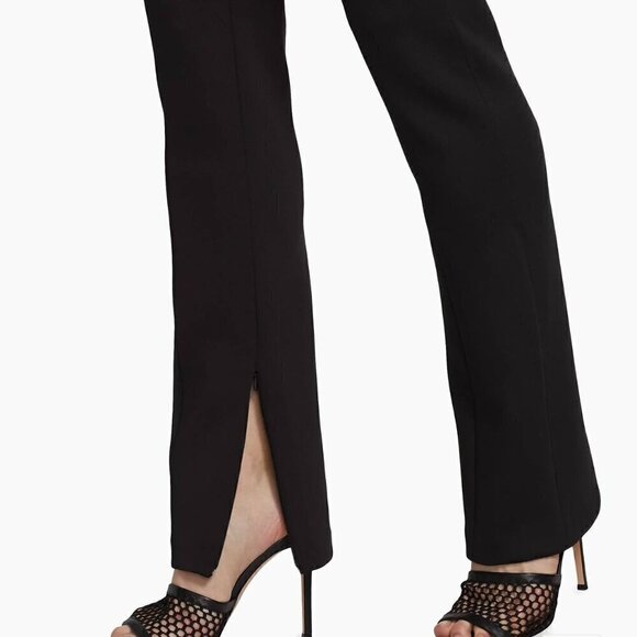 NWT Good American Black Disco Slit Front Pants - Size 4 (XL) - Picture 8 of 10